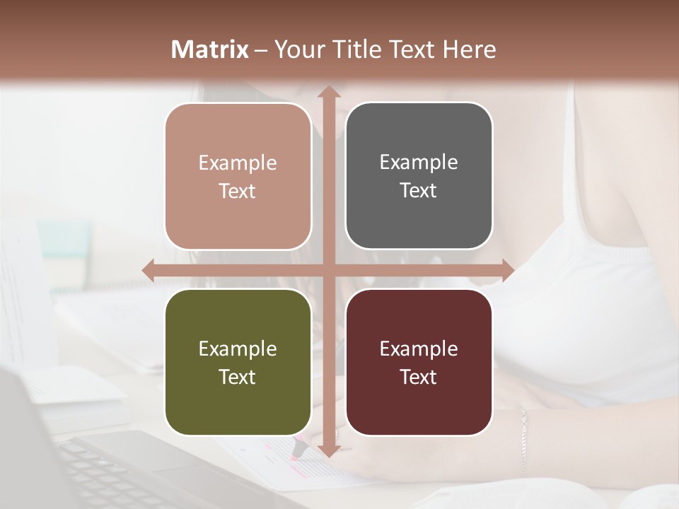 Mature Teenager Smile PowerPoint Template