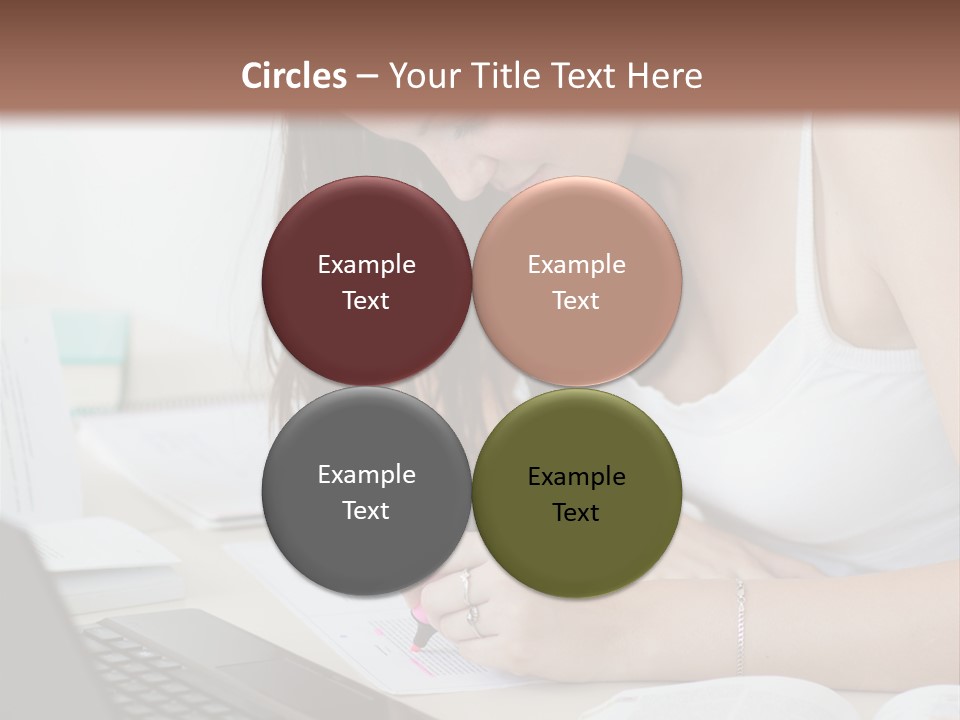 Mature Teenager Smile PowerPoint Template