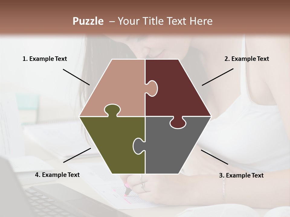 Mature Teenager Smile PowerPoint Template