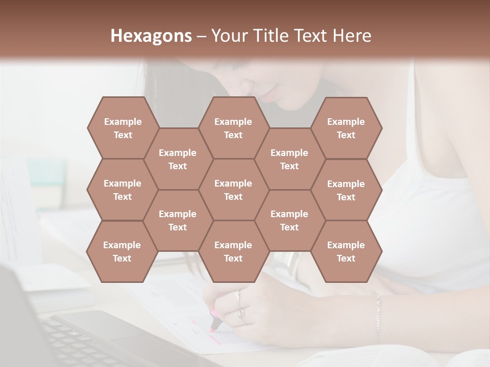 Mature Teenager Smile PowerPoint Template