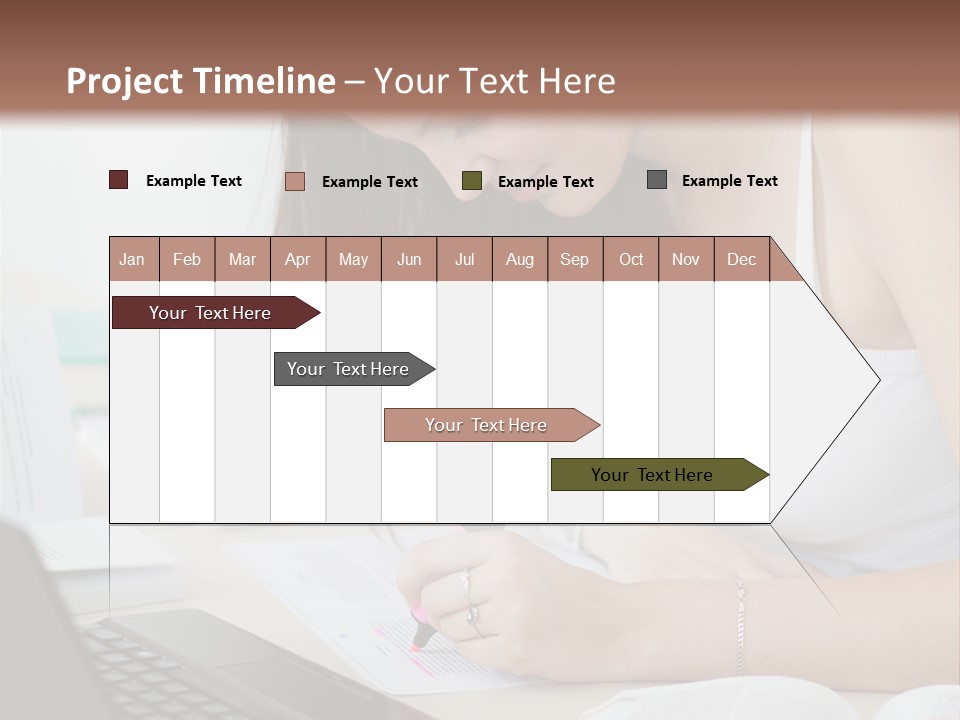 Mature Teenager Smile PowerPoint Template