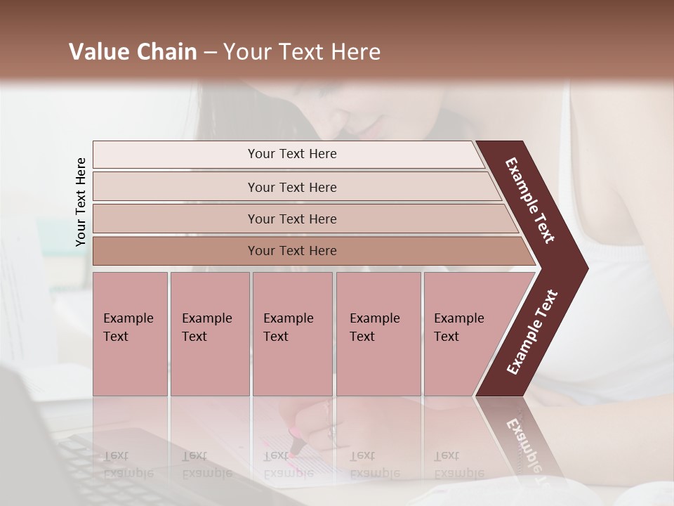 Mature Teenager Smile PowerPoint Template