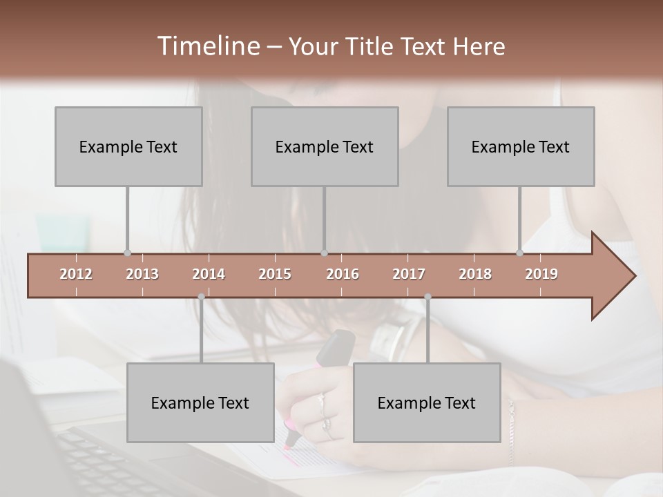 Mature Teenager Smile PowerPoint Template