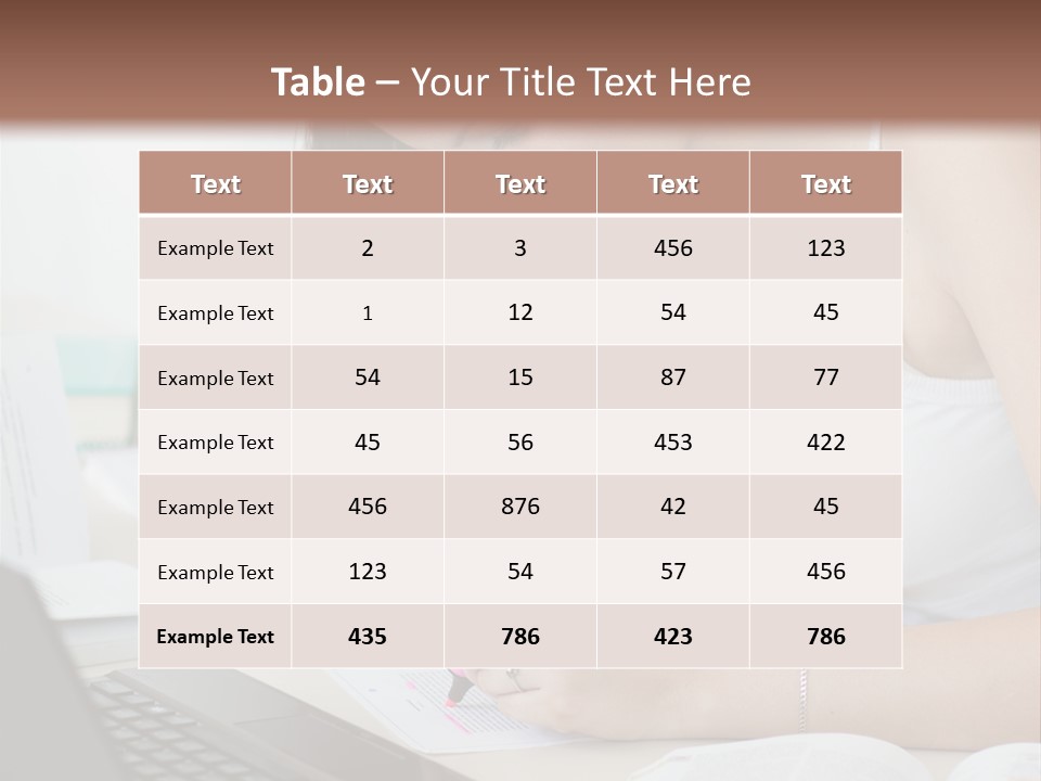 Mature Teenager Smile PowerPoint Template