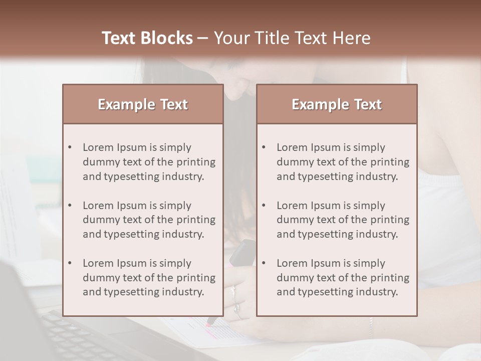 Mature Teenager Smile PowerPoint Template