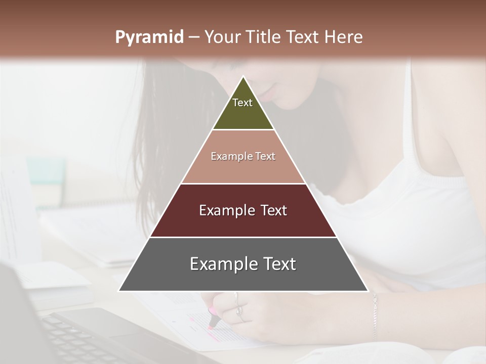 Mature Teenager Smile PowerPoint Template