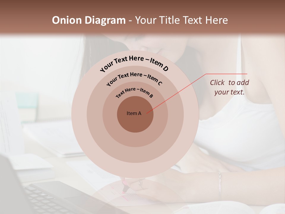 Mature Teenager Smile PowerPoint Template