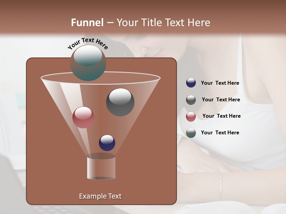 Mature Teenager Smile PowerPoint Template