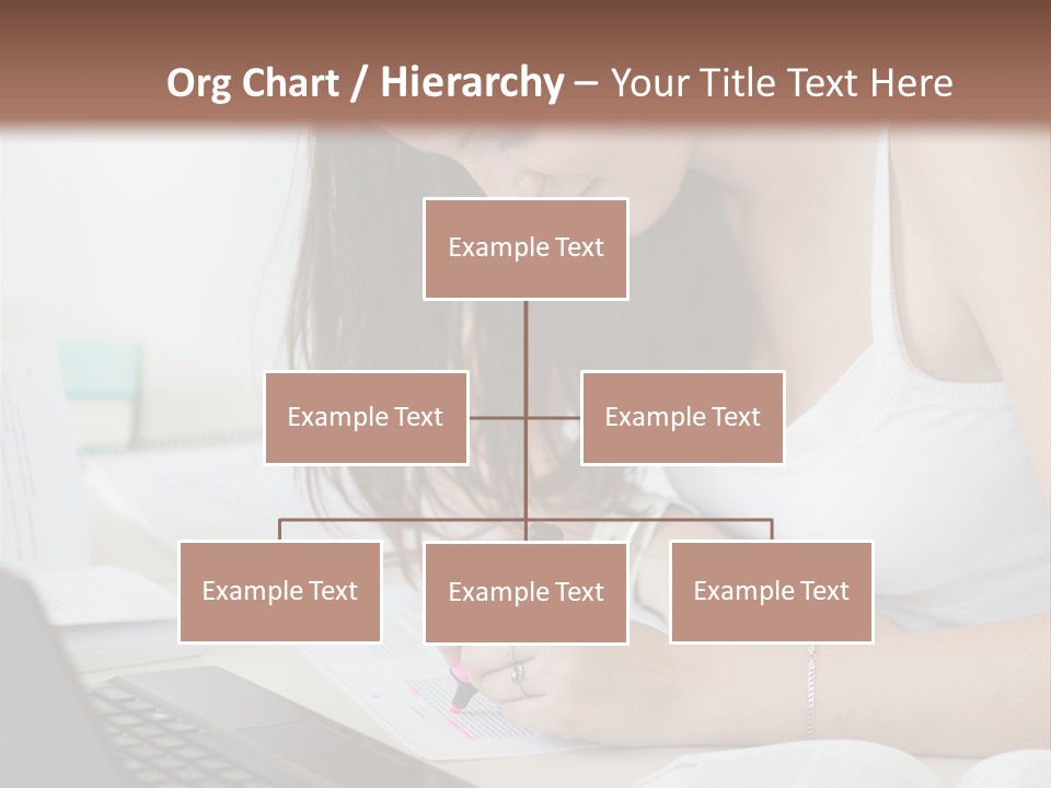 Mature Teenager Smile PowerPoint Template