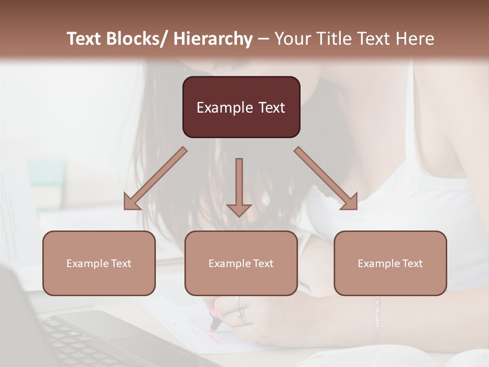 Mature Teenager Smile PowerPoint Template