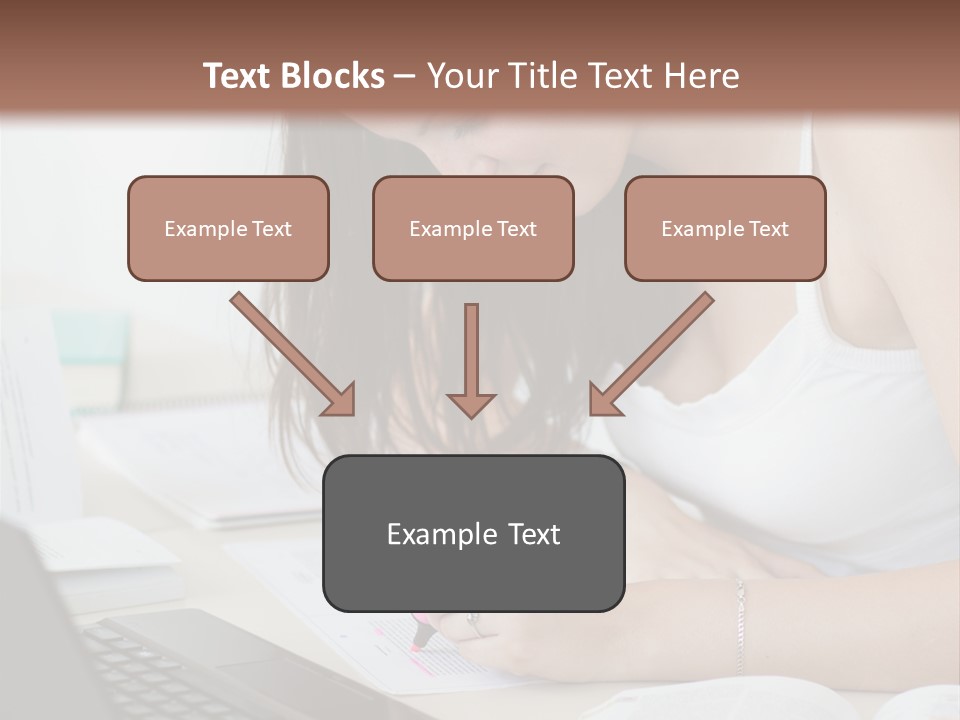 Mature Teenager Smile PowerPoint Template
