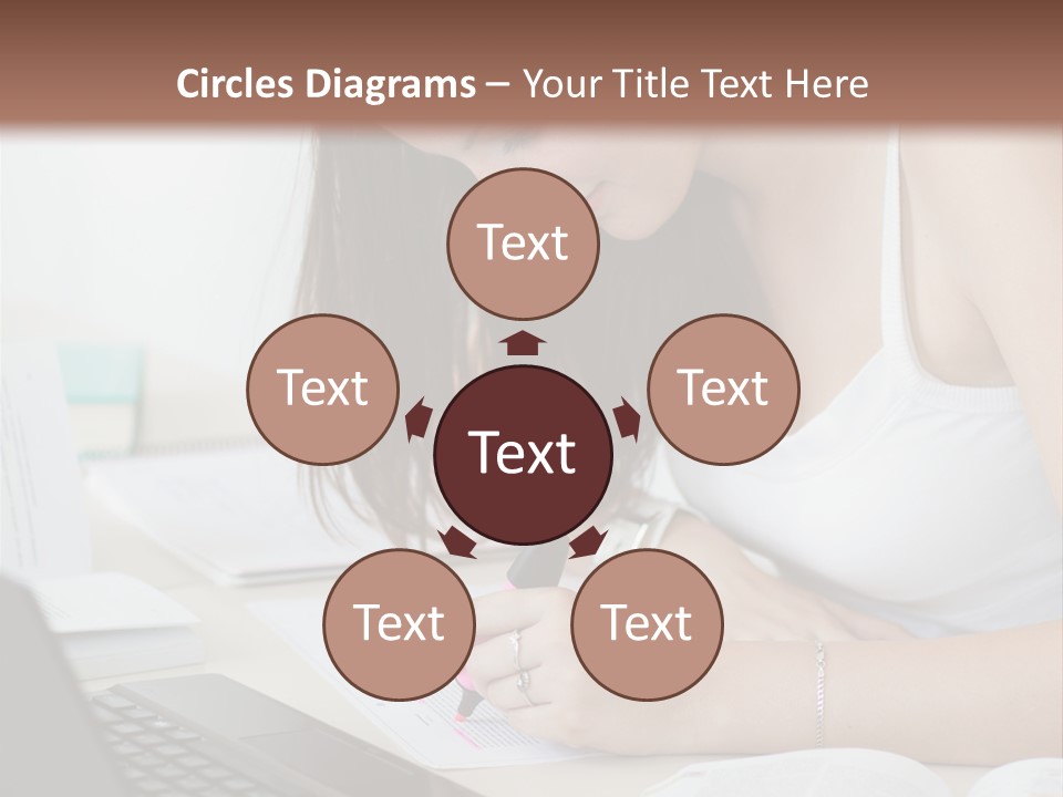 Mature Teenager Smile PowerPoint Template