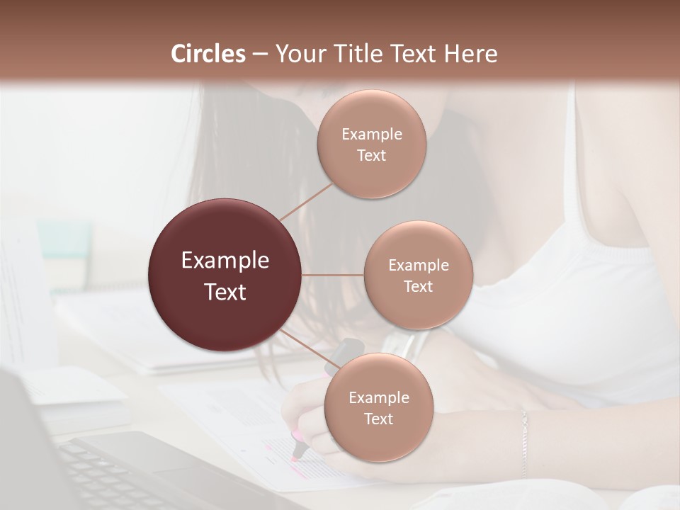 Mature Teenager Smile PowerPoint Template