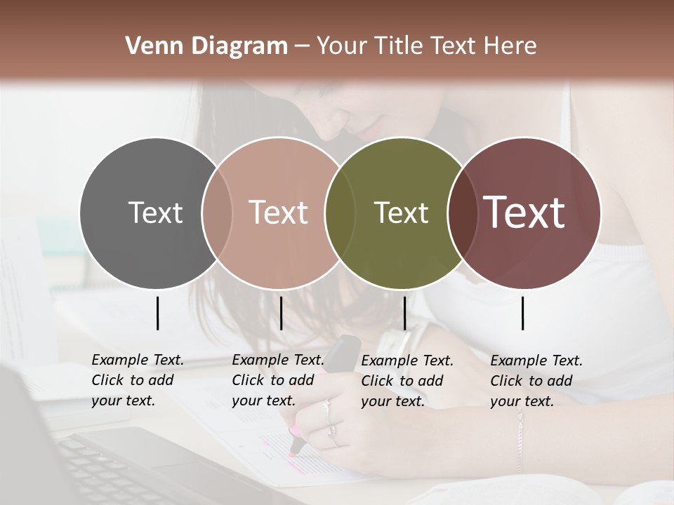 Mature Teenager Smile PowerPoint Template