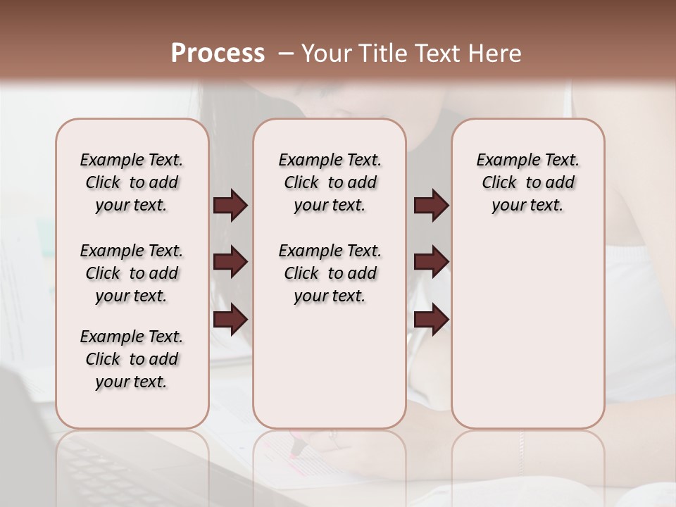 Mature Teenager Smile PowerPoint Template