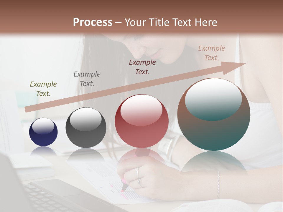 Mature Teenager Smile PowerPoint Template