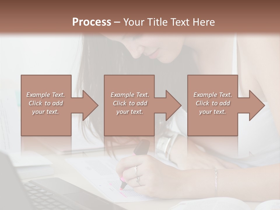 Mature Teenager Smile PowerPoint Template