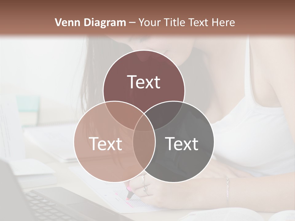 Mature Teenager Smile PowerPoint Template