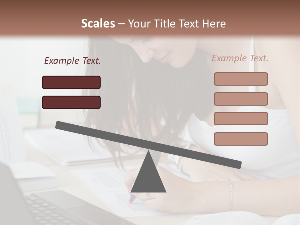 Mature Teenager Smile PowerPoint Template