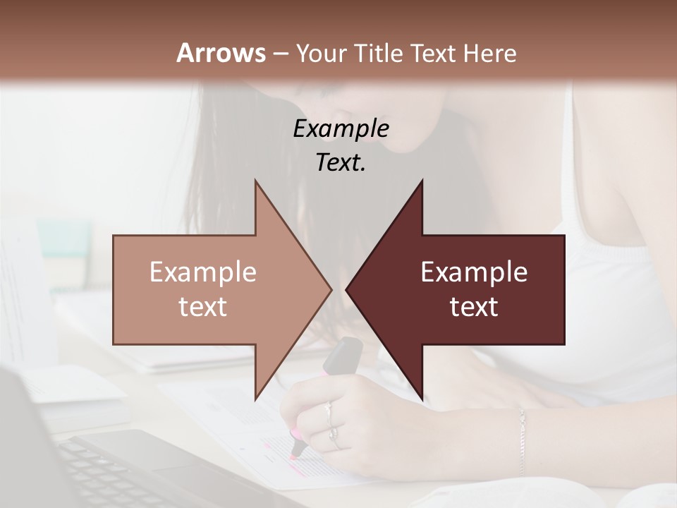 Mature Teenager Smile PowerPoint Template