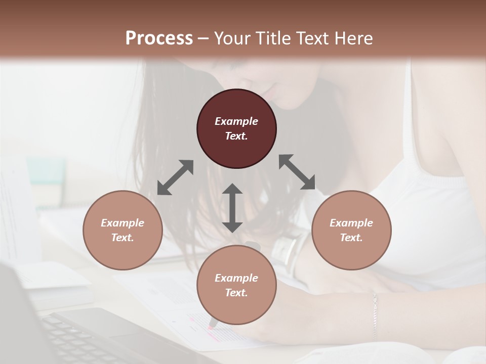 Mature Teenager Smile PowerPoint Template