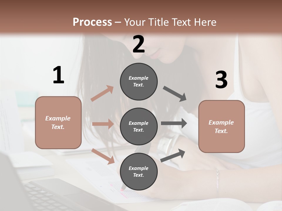 Mature Teenager Smile PowerPoint Template