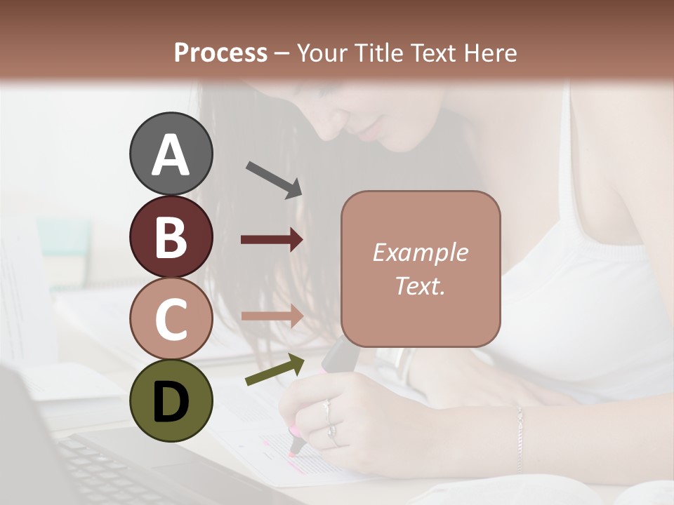Mature Teenager Smile PowerPoint Template