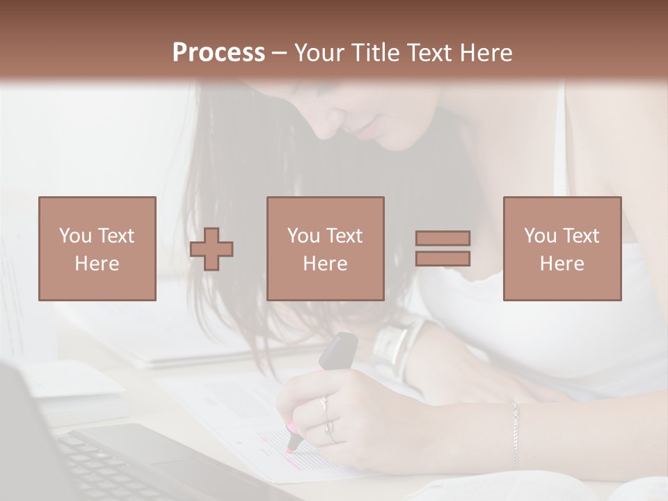 Mature Teenager Smile PowerPoint Template