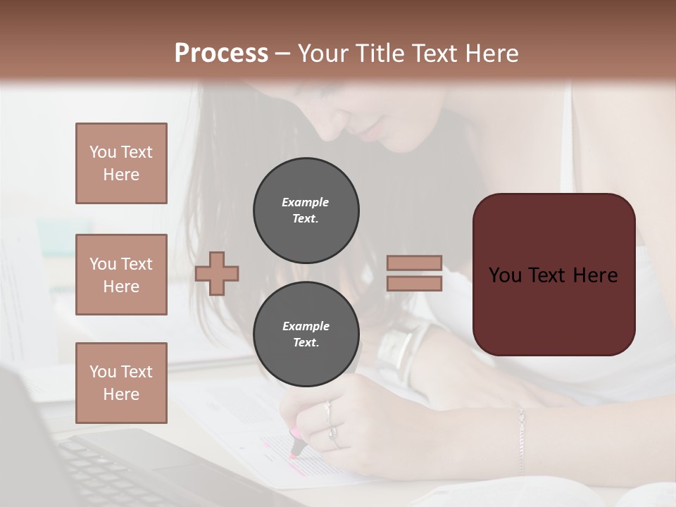 Mature Teenager Smile PowerPoint Template