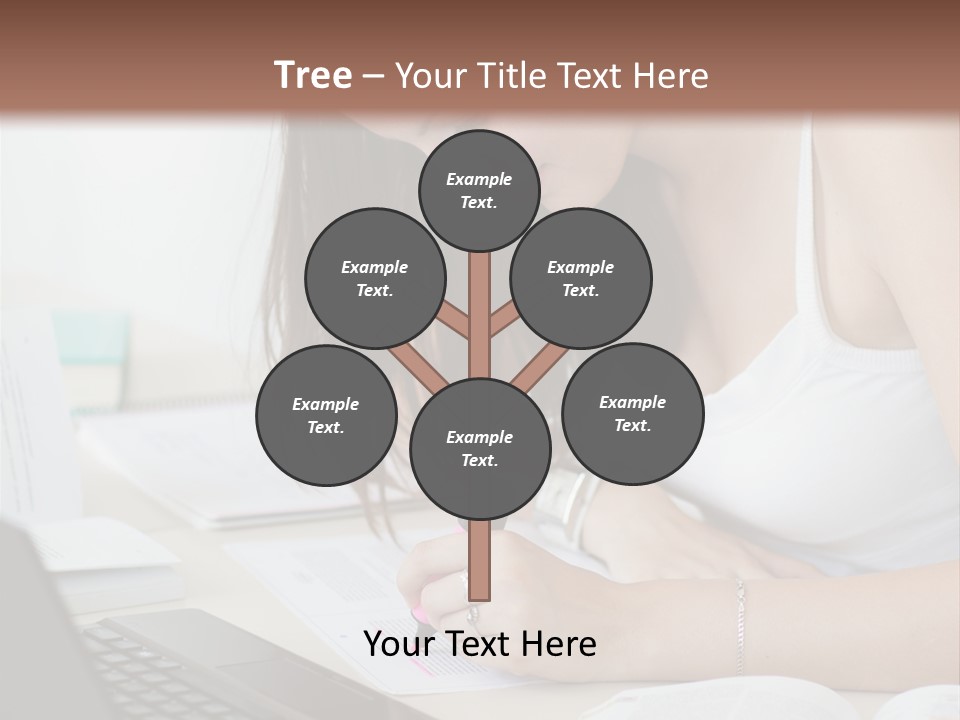 Mature Teenager Smile PowerPoint Template