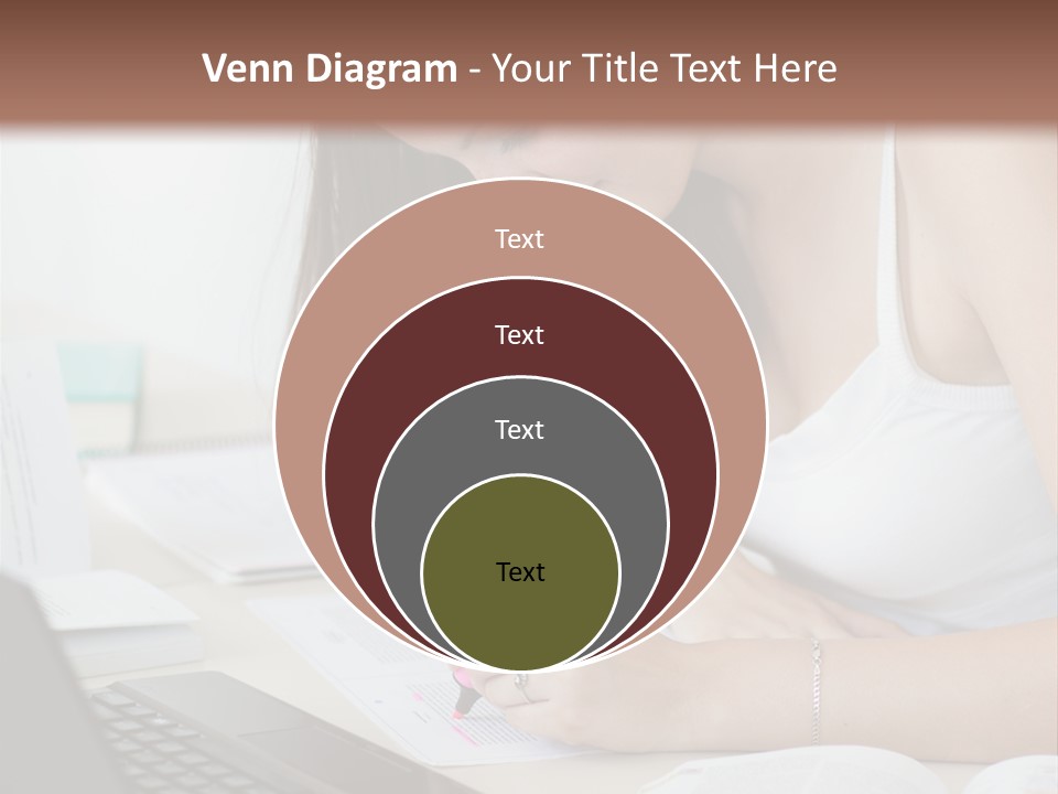Mature Teenager Smile PowerPoint Template