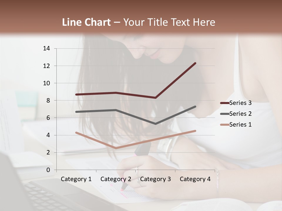 Mature Teenager Smile PowerPoint Template