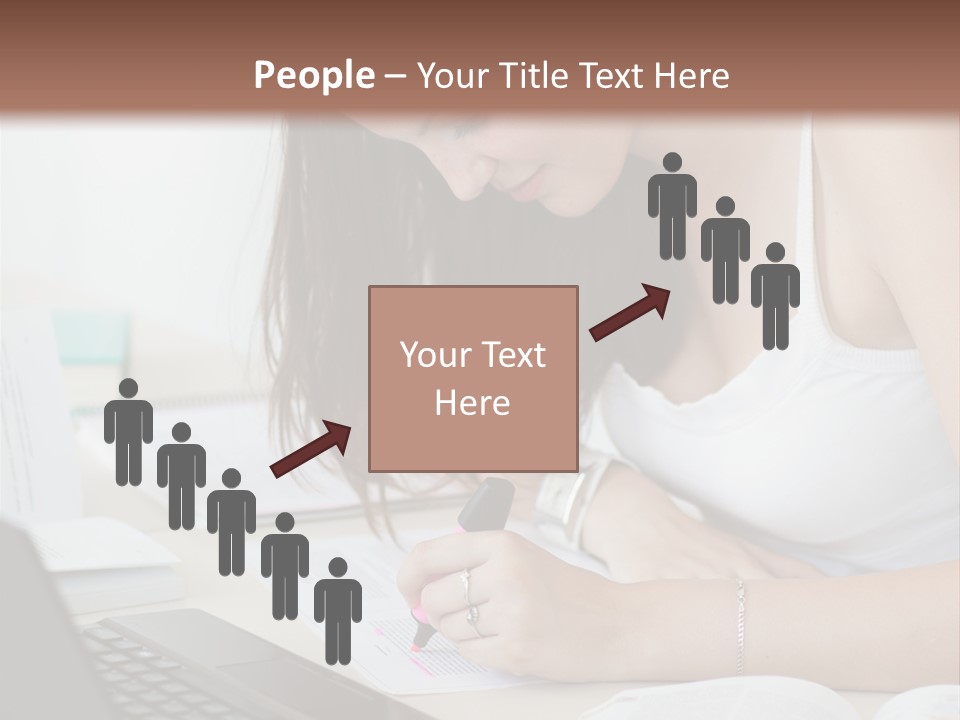 Mature Teenager Smile PowerPoint Template