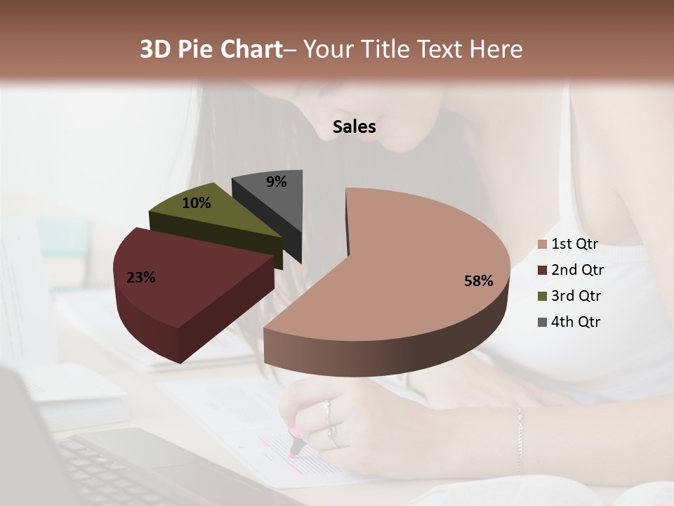 Mature Teenager Smile PowerPoint Template