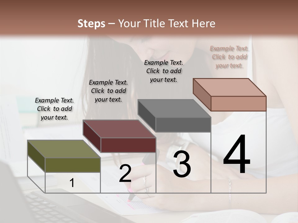 Mature Teenager Smile PowerPoint Template