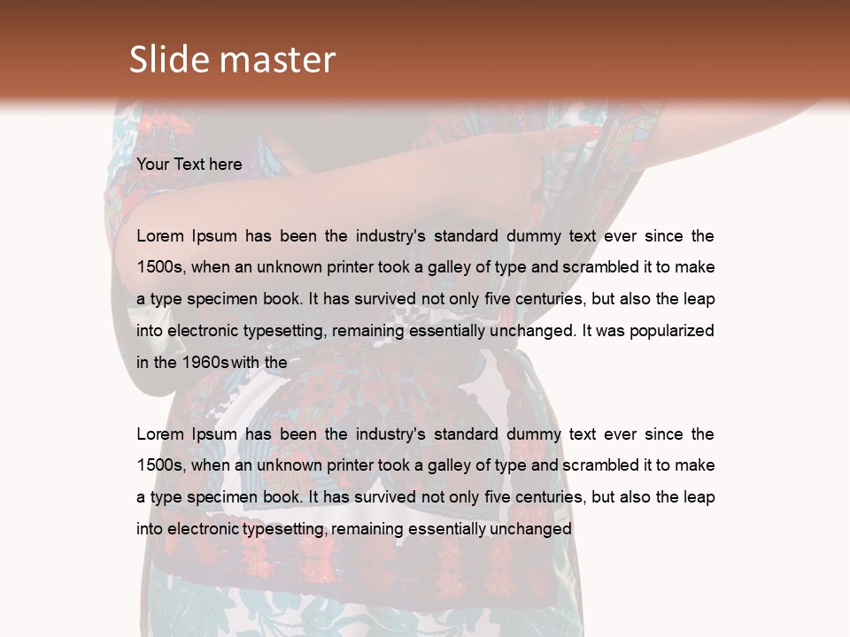 Healthy Overweight Flexing PowerPoint Template