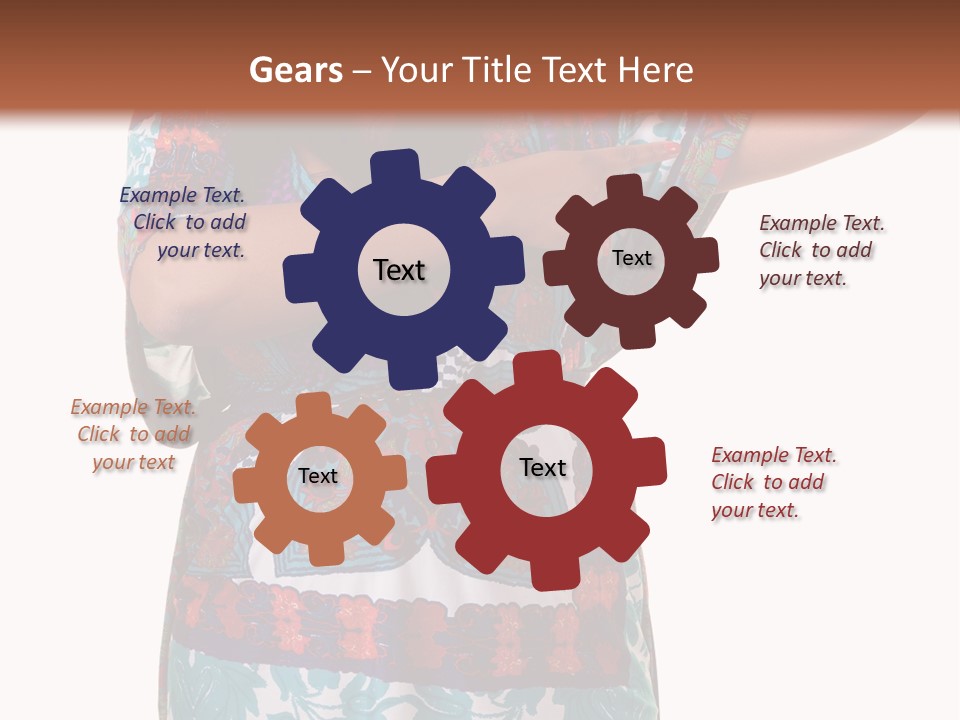 Healthy Overweight Flexing PowerPoint Template