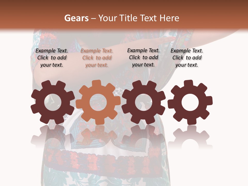 Healthy Overweight Flexing PowerPoint Template