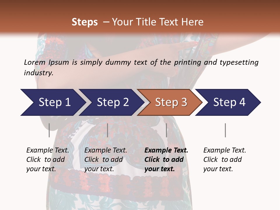 Healthy Overweight Flexing PowerPoint Template