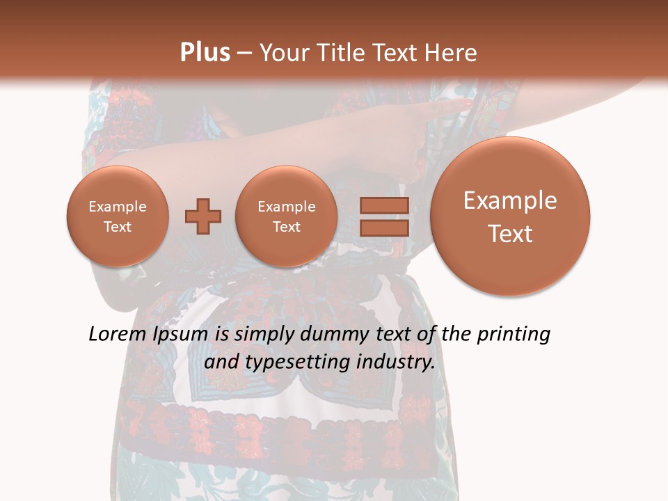 Healthy Overweight Flexing PowerPoint Template