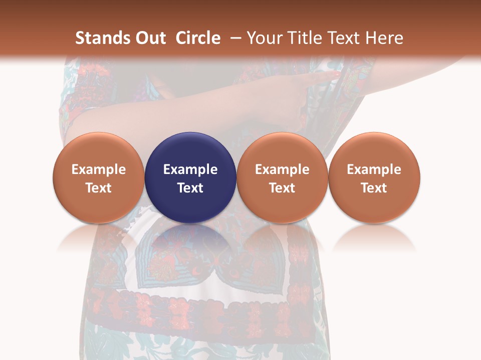 Healthy Overweight Flexing PowerPoint Template