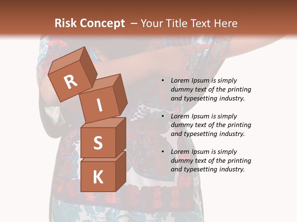 Healthy Overweight Flexing PowerPoint Template