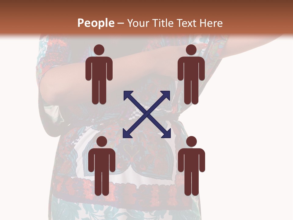 Healthy Overweight Flexing PowerPoint Template