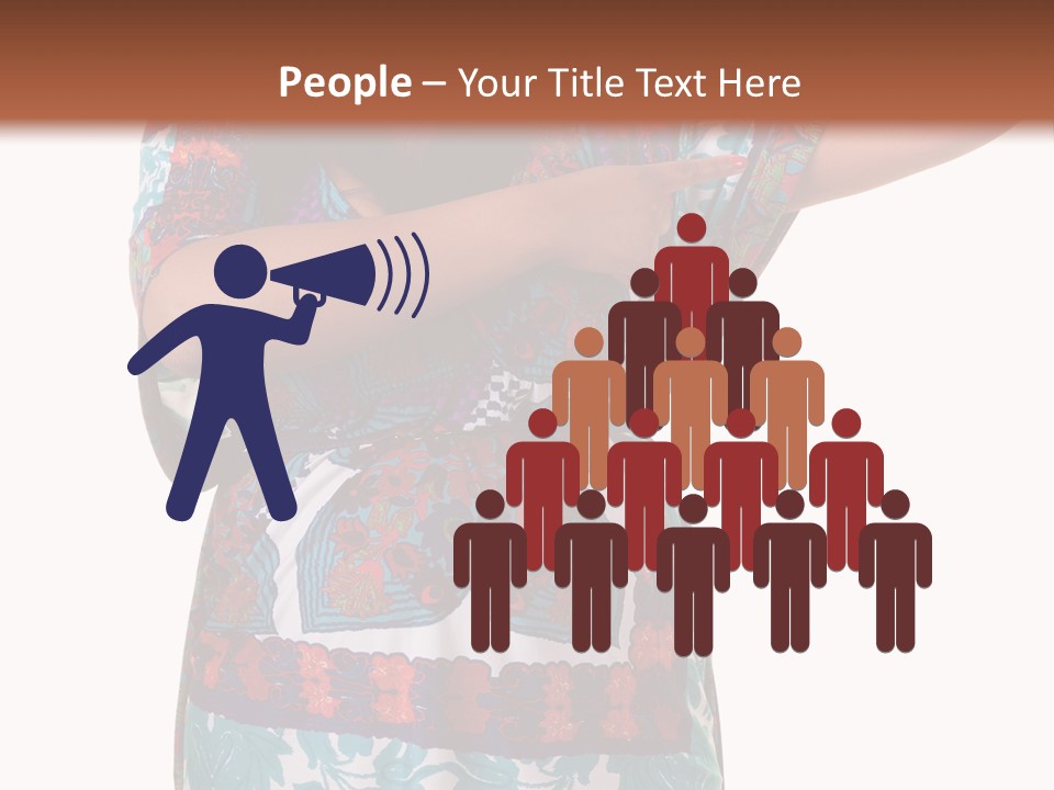 Healthy Overweight Flexing PowerPoint Template