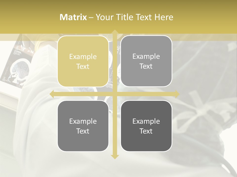 A Person In A White Lab Coat Holding A Piece Of Paper PowerPoint Template