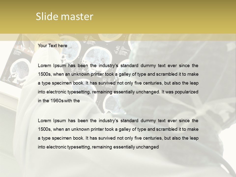 A Person In A White Lab Coat Holding A Piece Of Paper PowerPoint Template