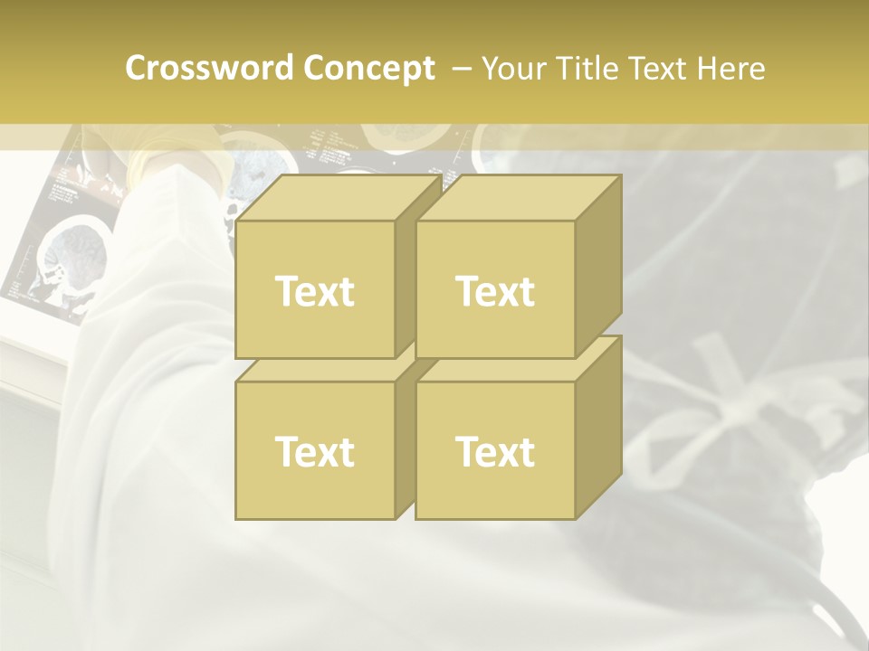 A Person In A White Lab Coat Holding A Piece Of Paper PowerPoint Template