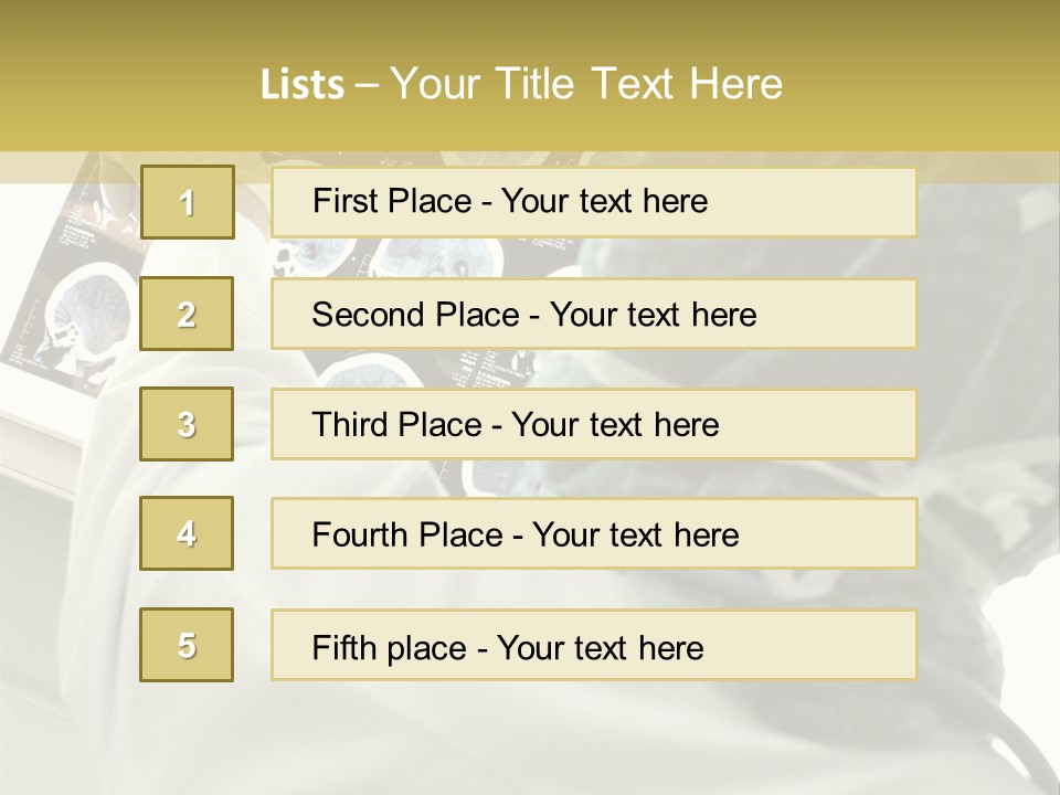 A Person In A White Lab Coat Holding A Piece Of Paper PowerPoint Template