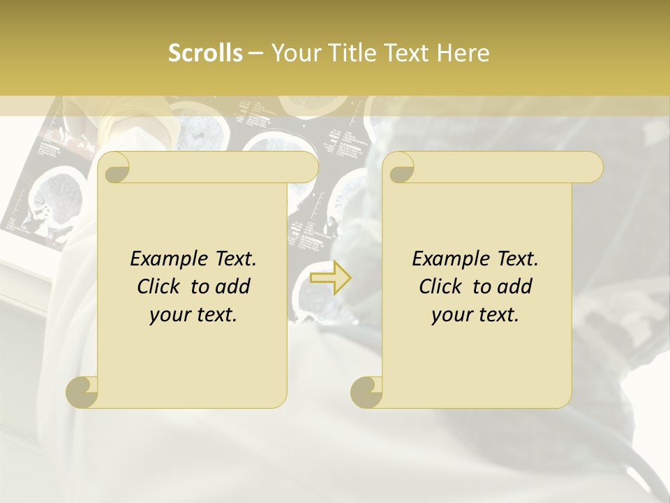 A Person In A White Lab Coat Holding A Piece Of Paper PowerPoint Template