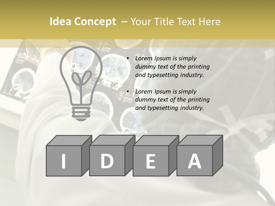 A Person In A White Lab Coat Holding A Piece Of Paper PowerPoint Template